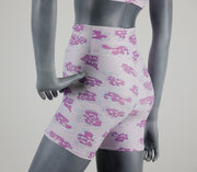 Graffiti Flo Y2 Camo Yoga Shorts