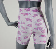 Graffiti Flo Y2 Camo Yoga Shorts