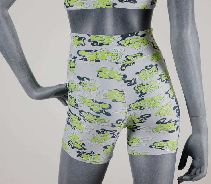 Graffiti Flo Y3 Camo Yoga Shorts