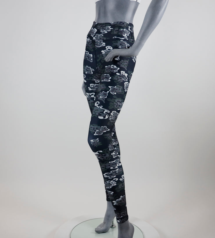 Graffiti Flo Y4 Camo Yoga Leggings