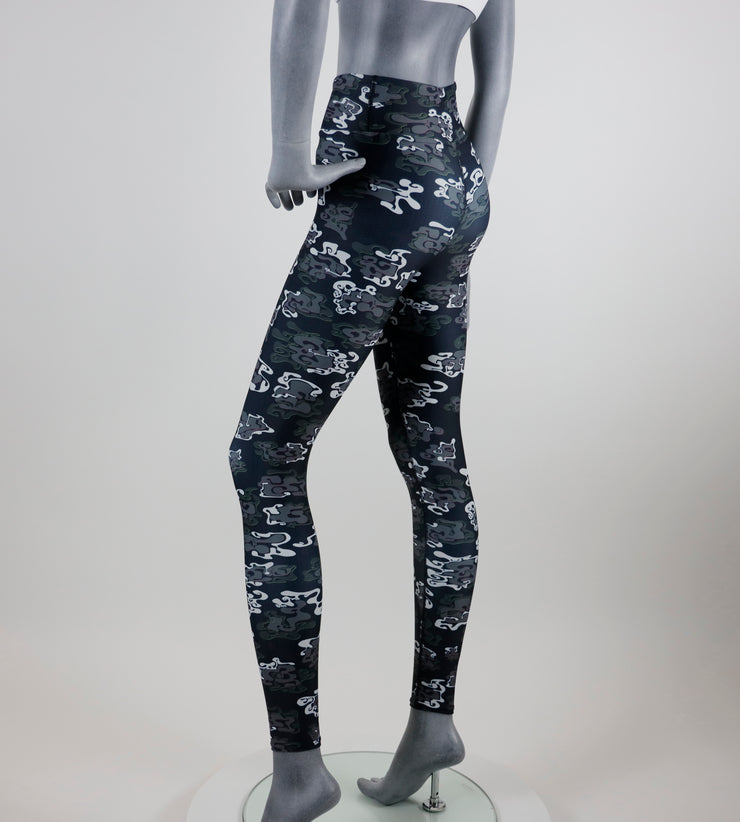 Graffiti Flo Y4 Camo Yoga Leggings