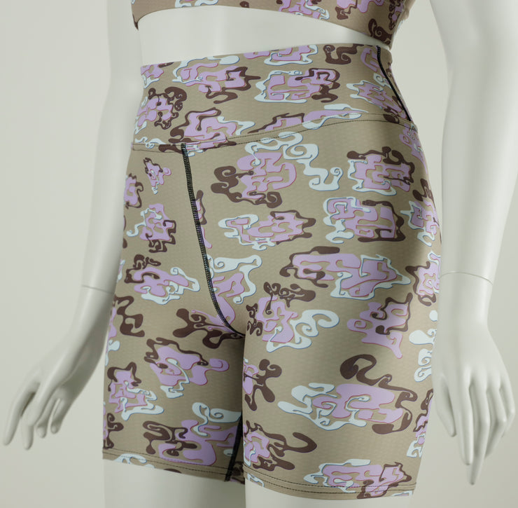 Graffiti Flo Y9 Camo Yoga Shorts